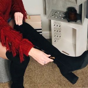 Shoes - LAST - 1 Luxurious Faux Suede Thigh High Boot Shoes - LAST - 1 Luxurious Faux Suede Thigh High Boot